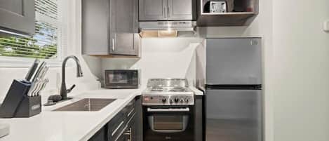 Microwave, oven, stovetop