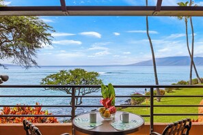 Klassiek appartement, 1 slaapkamer, veranda, uitzicht op zee | Veranda