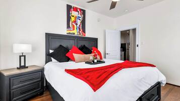1 bedroom, iron/ironing board, travel crib, WiFi