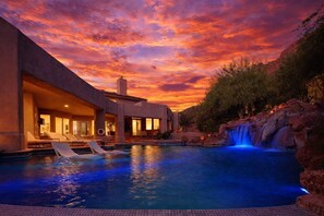 A heated pool
