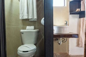 Sèche-cheveux, serviettes fournies