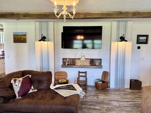 Smart TV, DVD player, books