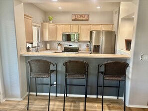 Microwave, oven, stovetop, dishwasher