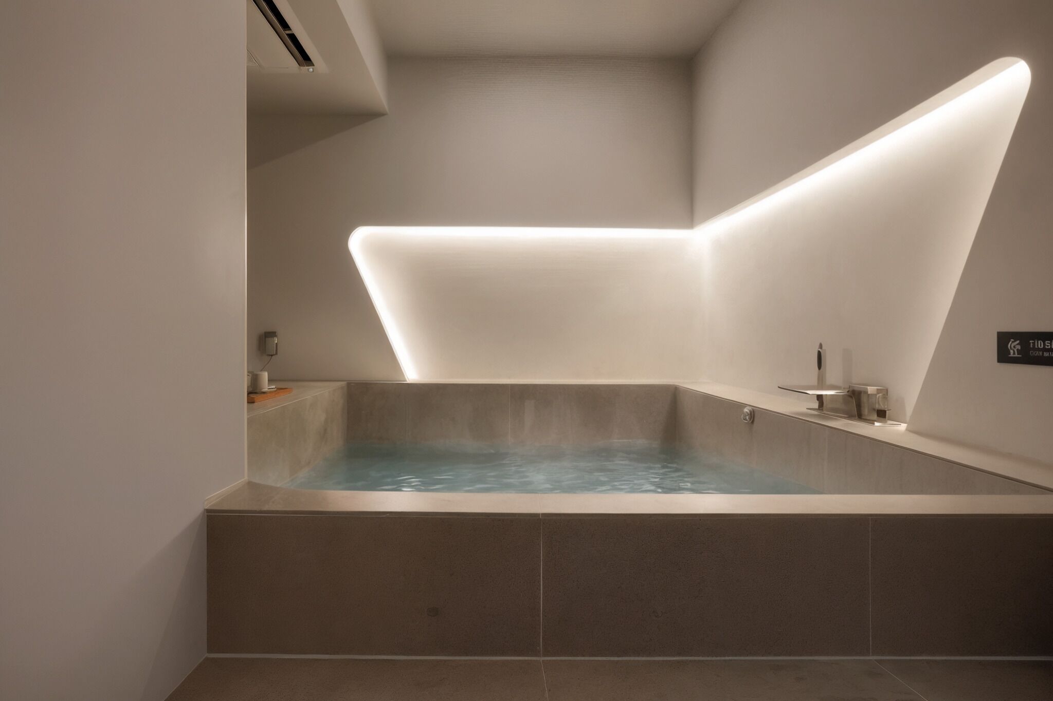 Private spa tub