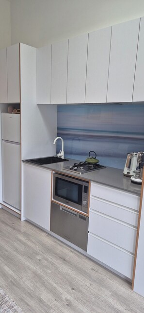 Microwave, oven, stovetop, dishwasher