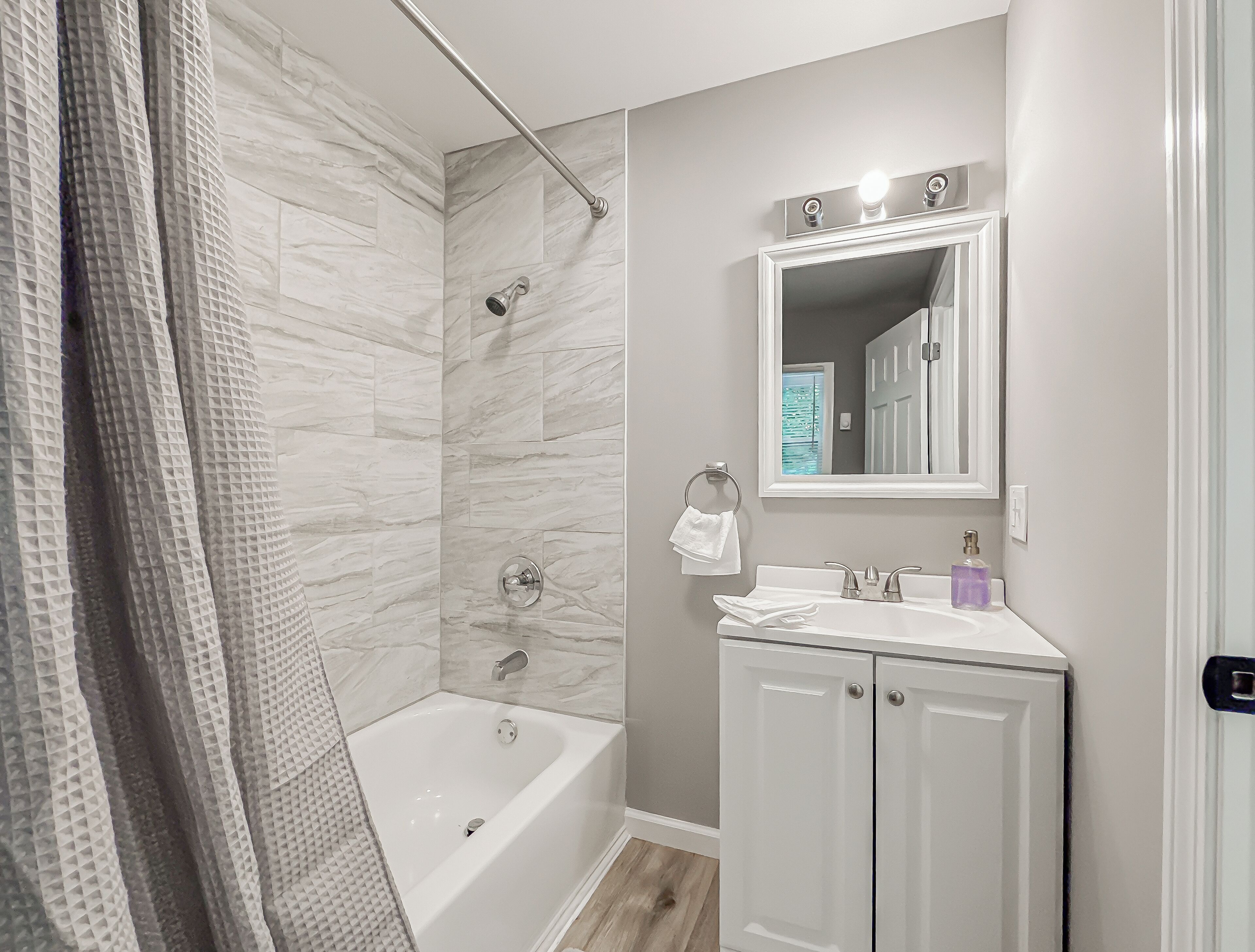 Towels, soap, toilet paper