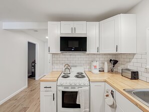 Microwave, oven, stovetop
