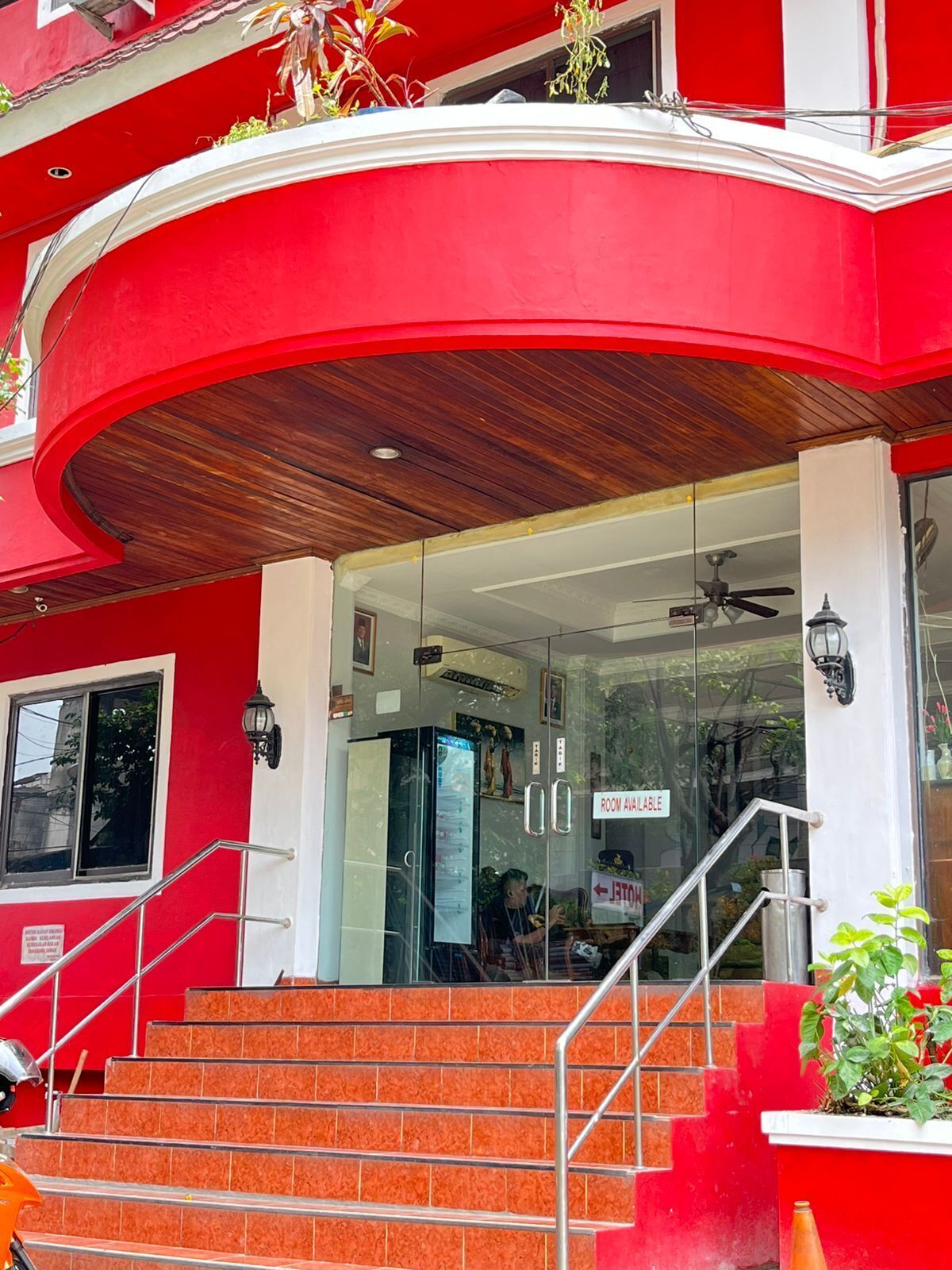 Majoituspaikan julkisivu