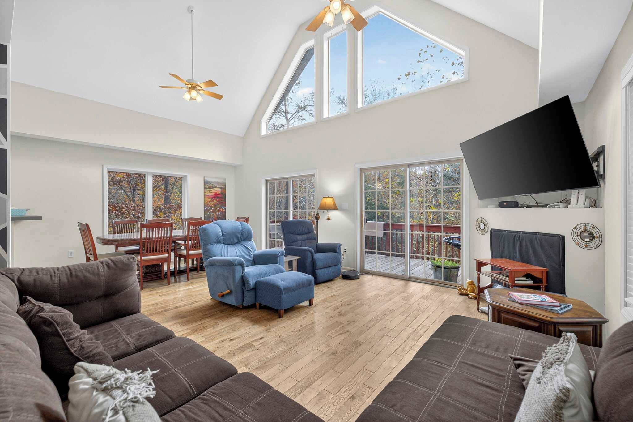 TV, video games, books, offices