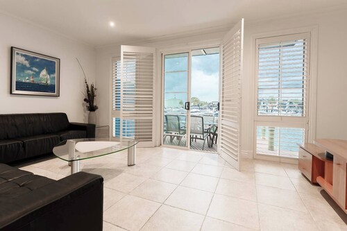 Waterfront Haven with Deck, Marina Views & Parking