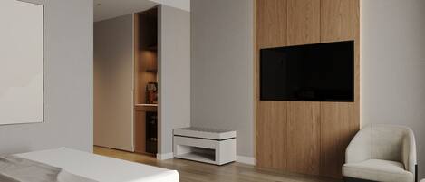 Bureau, rideaux occultants, fer et planche à repasser, Wi-Fi gratuit