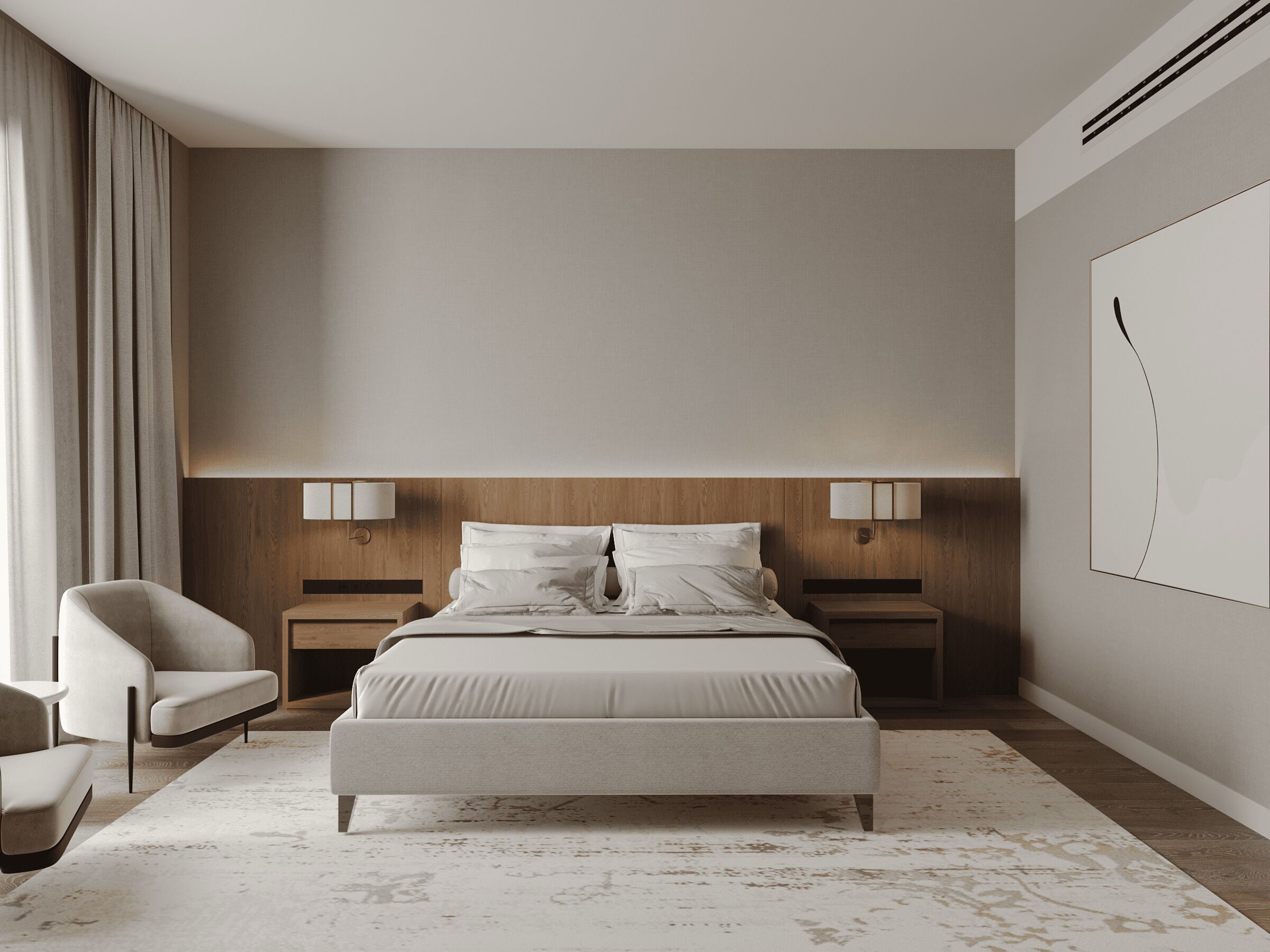 Habitación doble Deluxe | Escritorio, cortinas blackout y tabla de planchar con plancha 