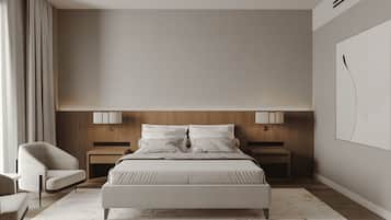 Deluxe Double Room | Desk, blackout curtains, iron/ironing board, free WiFi