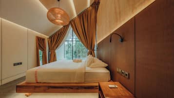 Rideaux occultants, chambres insonorisées, fer et planche à repasser