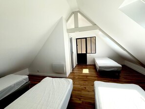 4 chambres, Wi-Fi, literie fournie