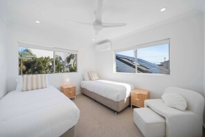 3 bedrooms, iron/ironing board, travel cot, WiFi