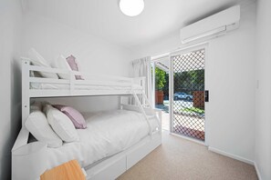 3 bedrooms, iron/ironing board, travel cot, WiFi