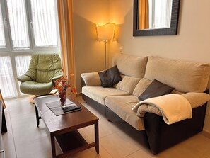 Family Apartment, 2 Bedrooms, Kitchen, City View | Living area | Flat-screen TV - Sombrero Holiday Apartments (Fuengirola)