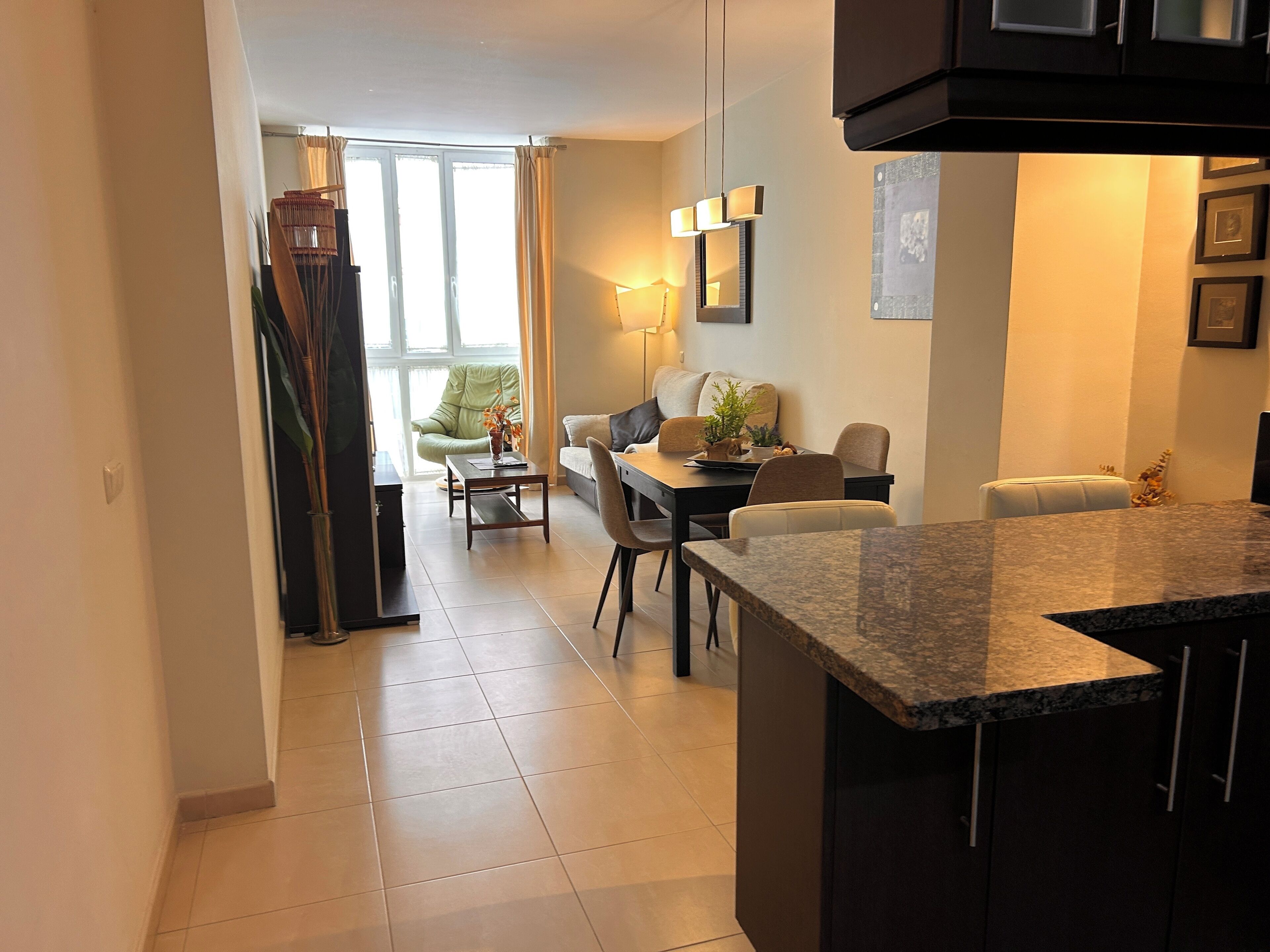 Family Apartment, 2 Bedrooms, Kitchen, City View | Living area | Flat-screen TV