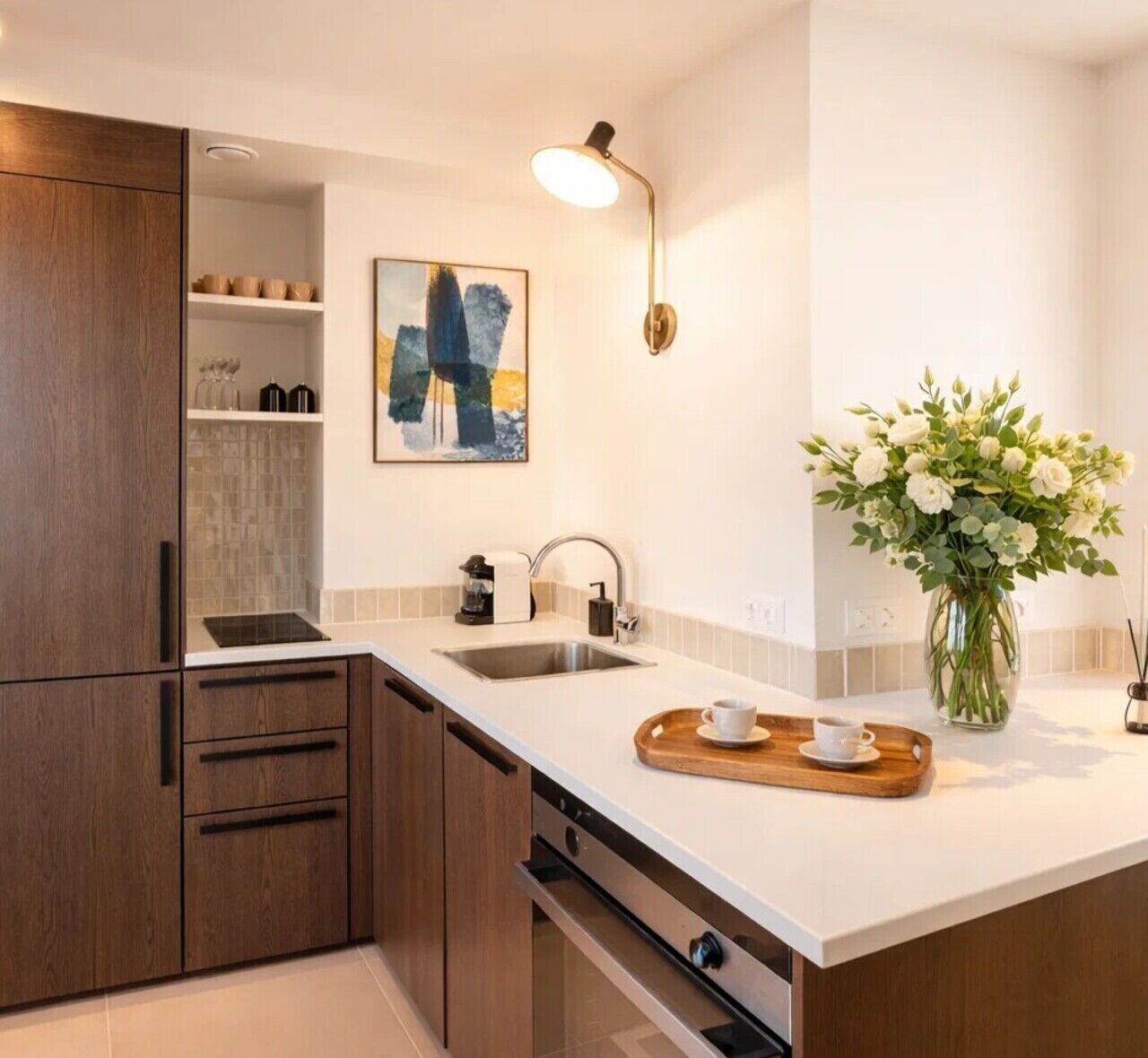 Deluxe-Penthouse, Stadtblick | Eigene Küche | Espressomaschine, Wasserkocher, Toaster, Gefrierschrank