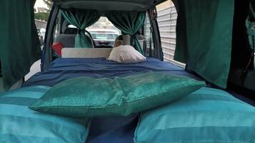 1 soveværelse, sengetøj