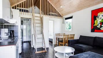 Klassieke cottage | Privékeuken | Een koelkast, een microgolfoven, een kookplaat