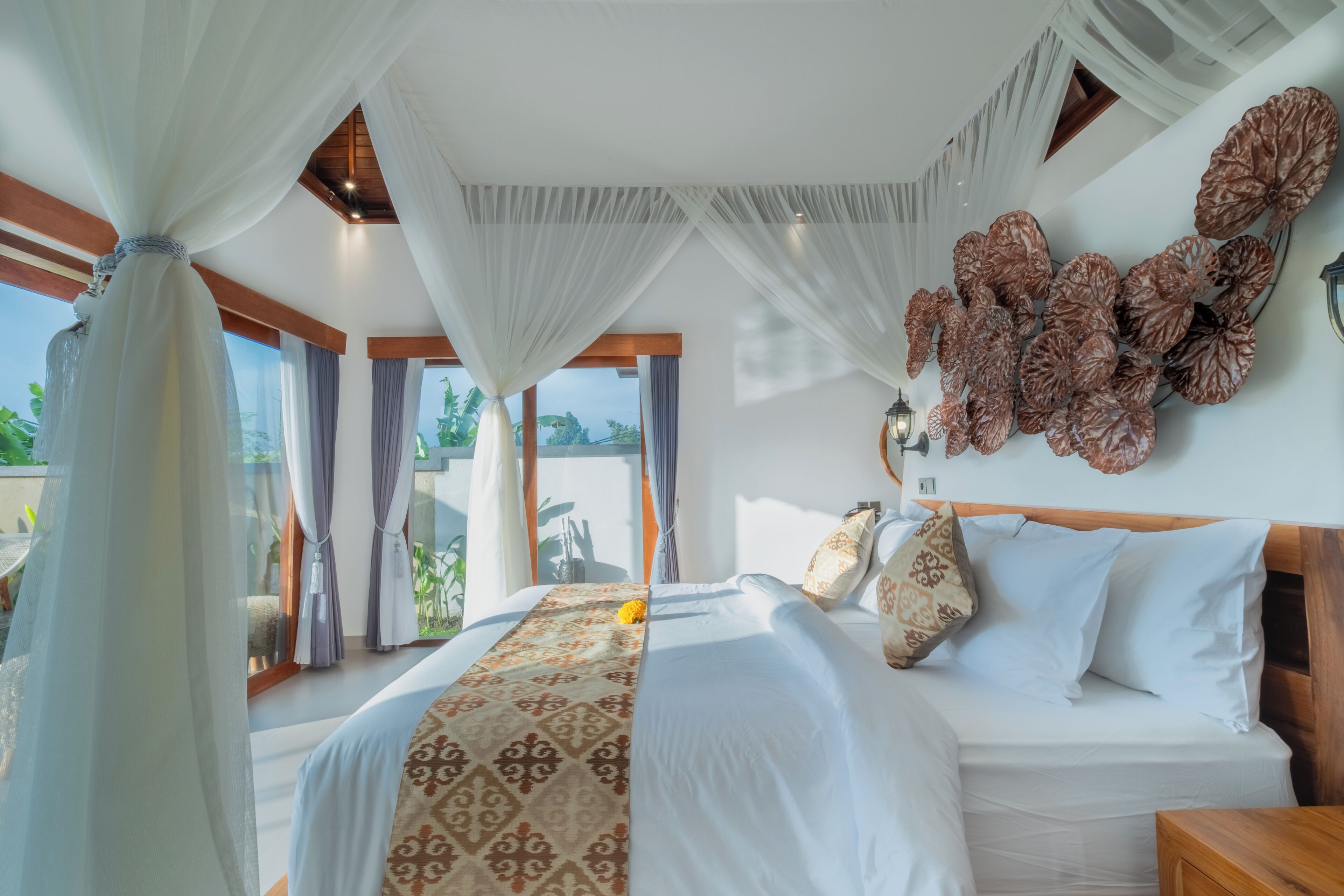 Deluxe Villa, Balcony, Pool View | In-room safe, desk, laptop workspace, iron/ironing board