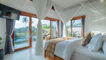 Deluxe Villa, Balcony, Pool View | View from room