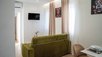 Familienapartment, Gartenblick | Wohnbereich