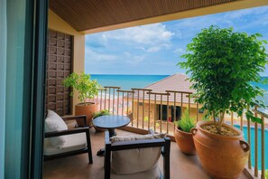 Deluxe Partial Sea View Twin | Terrasse/patio