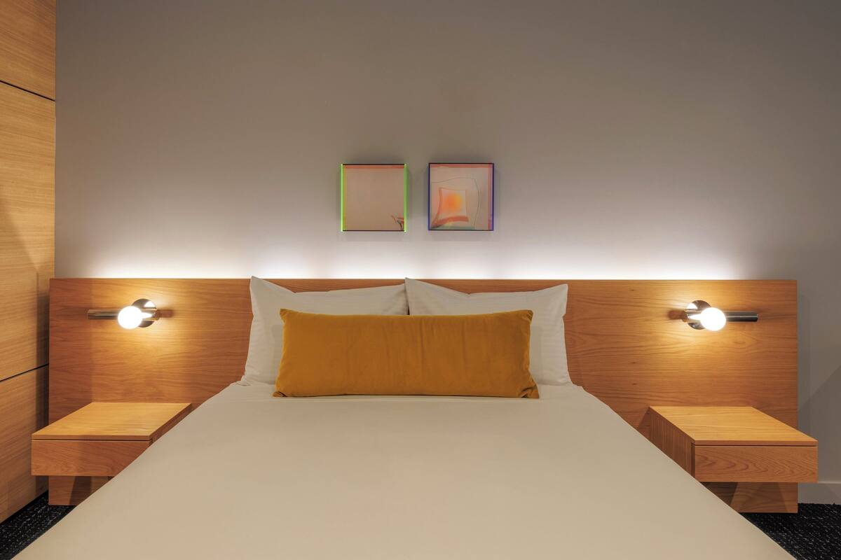 Premium bedding, down comforters, pillowtop beds, in-room safe