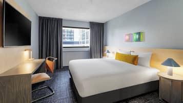 Premium bedding, down duvets, pillow-top beds, in-room safe