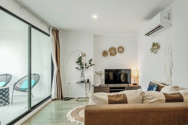 Departamento, balcón | Área de sala de estar