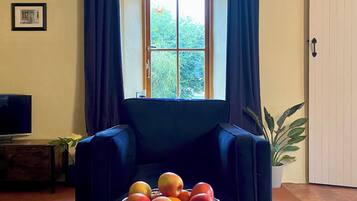 Télévision, cheminée