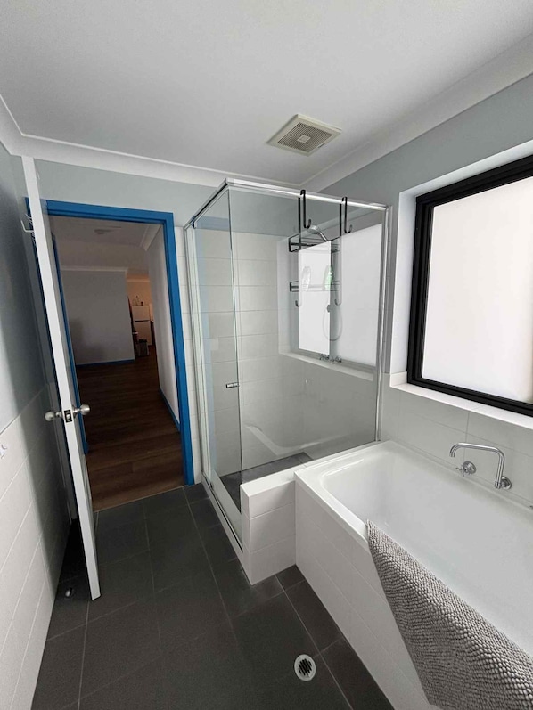 Towels, soap, toilet paper