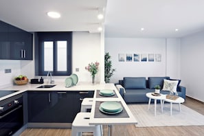 Departamento, 1 habitación | Área de sala de estar