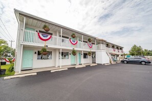 Exterior - Deluxe King Room at Ocean Glass Inn | Convenient Stay w/ Free B'fast & Parking (Rehoboth Beach)