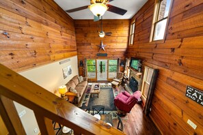 Smart TV, fireplace, video games