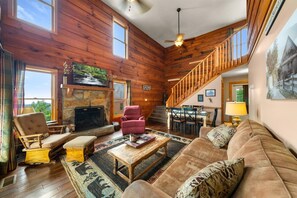 TV connectée, cheminée, jeux vidéo