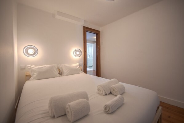 1 室のベッドルーム、ベッドシーツ