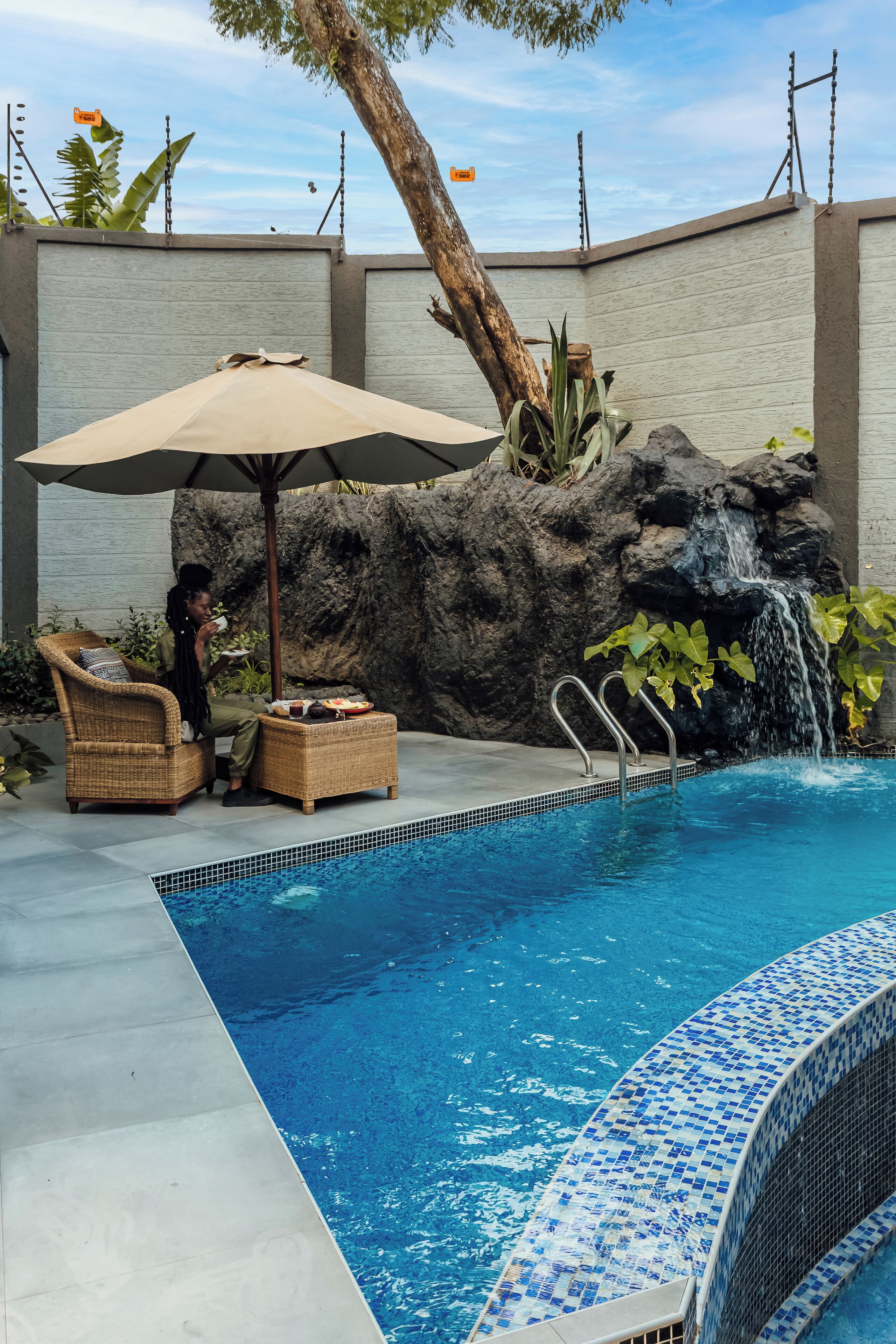 华丽村舍, 2 间卧室, 私人游泳池, 花园景观 | 露台