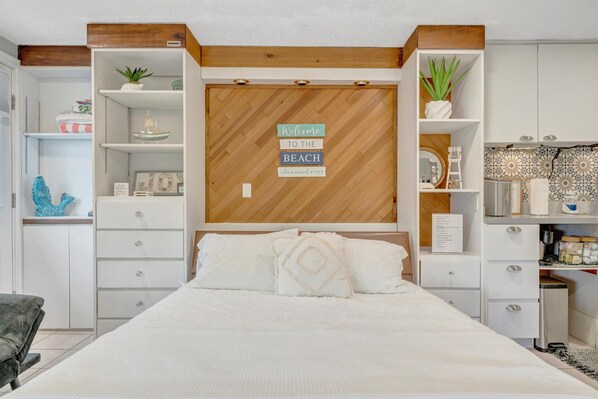 Iron/ironing board, travel crib, WiFi, bed sheets