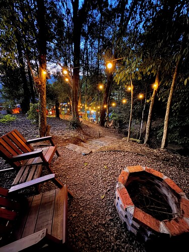 Romantic cabin in the middle of nature
