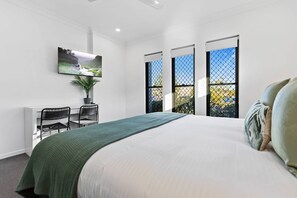 4 bedrooms, iron/ironing board, travel crib, WiFi