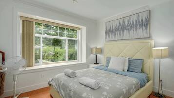 2 bedrooms, iron/ironing board, travel crib, WiFi