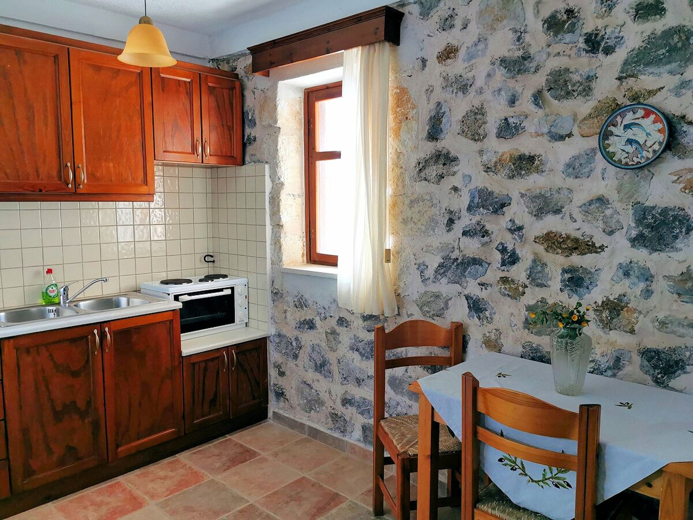Apartment, 1 Bedroom, Sea View | Private kitchen | Full-sized fridge, oven, stovetop, cookware/dishes/utensils