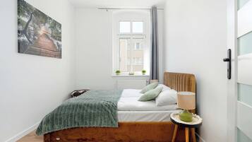 1 bedroom, iron/ironing board, travel crib, WiFi