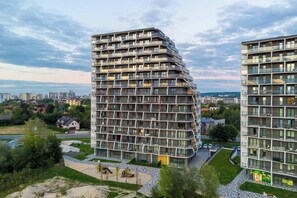 Exterior - Spacious Apartment with Balcony | Parking, Lake View (Rzeszów)