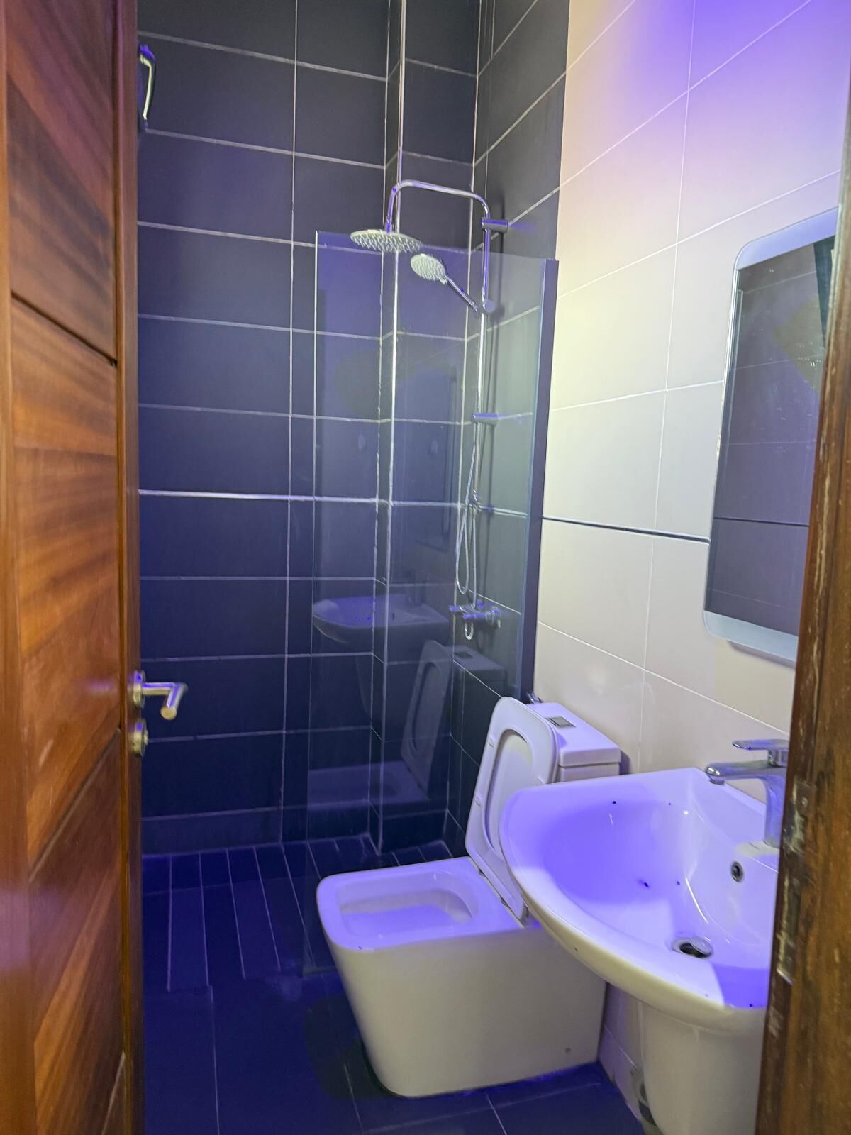 Bidet, toallas, jabón, papel higiénico