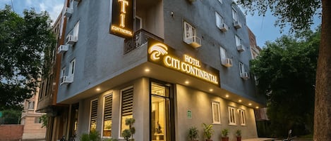 Front of property – evening/night